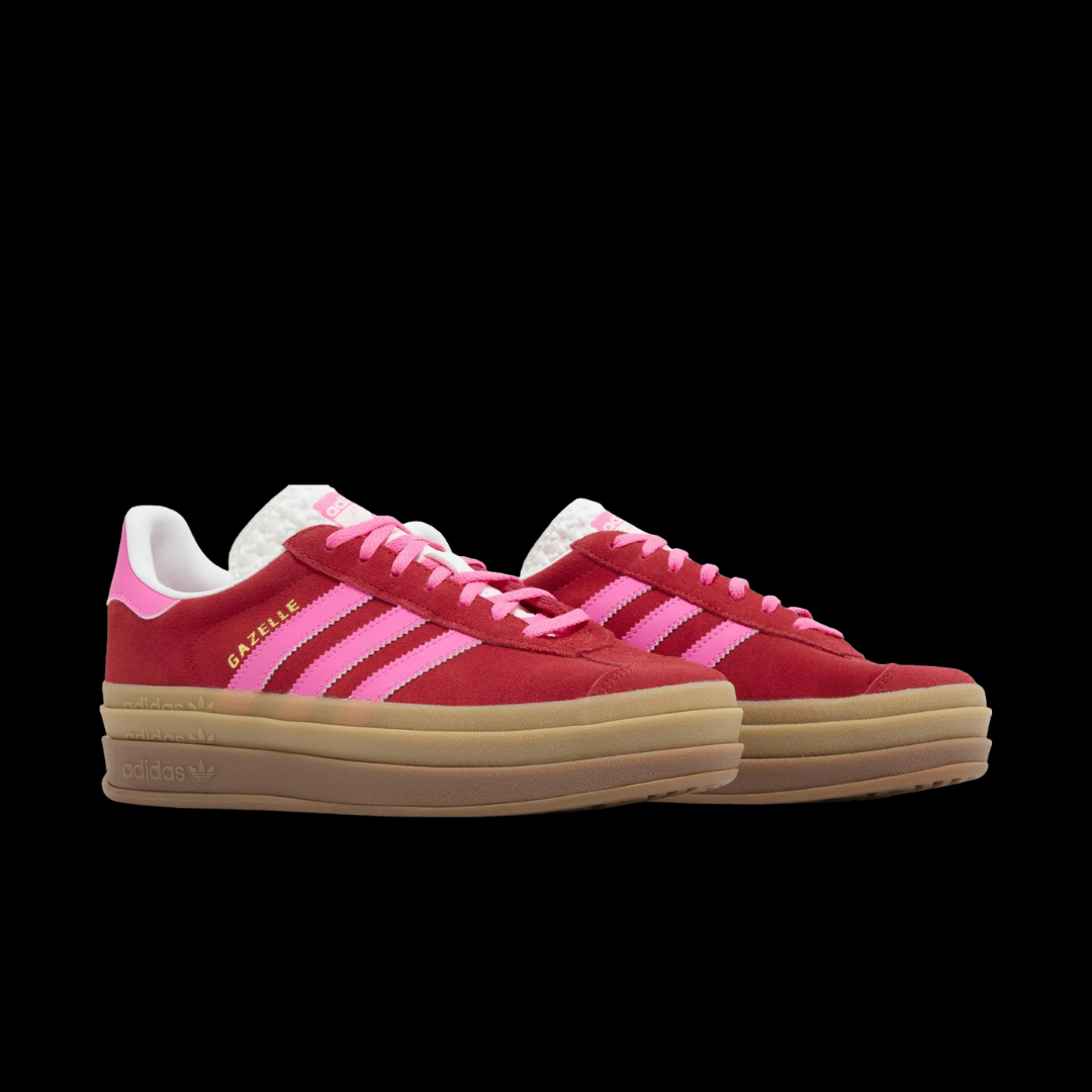 Adidas Gazelle Bold Collegiate Red Lucid Pink