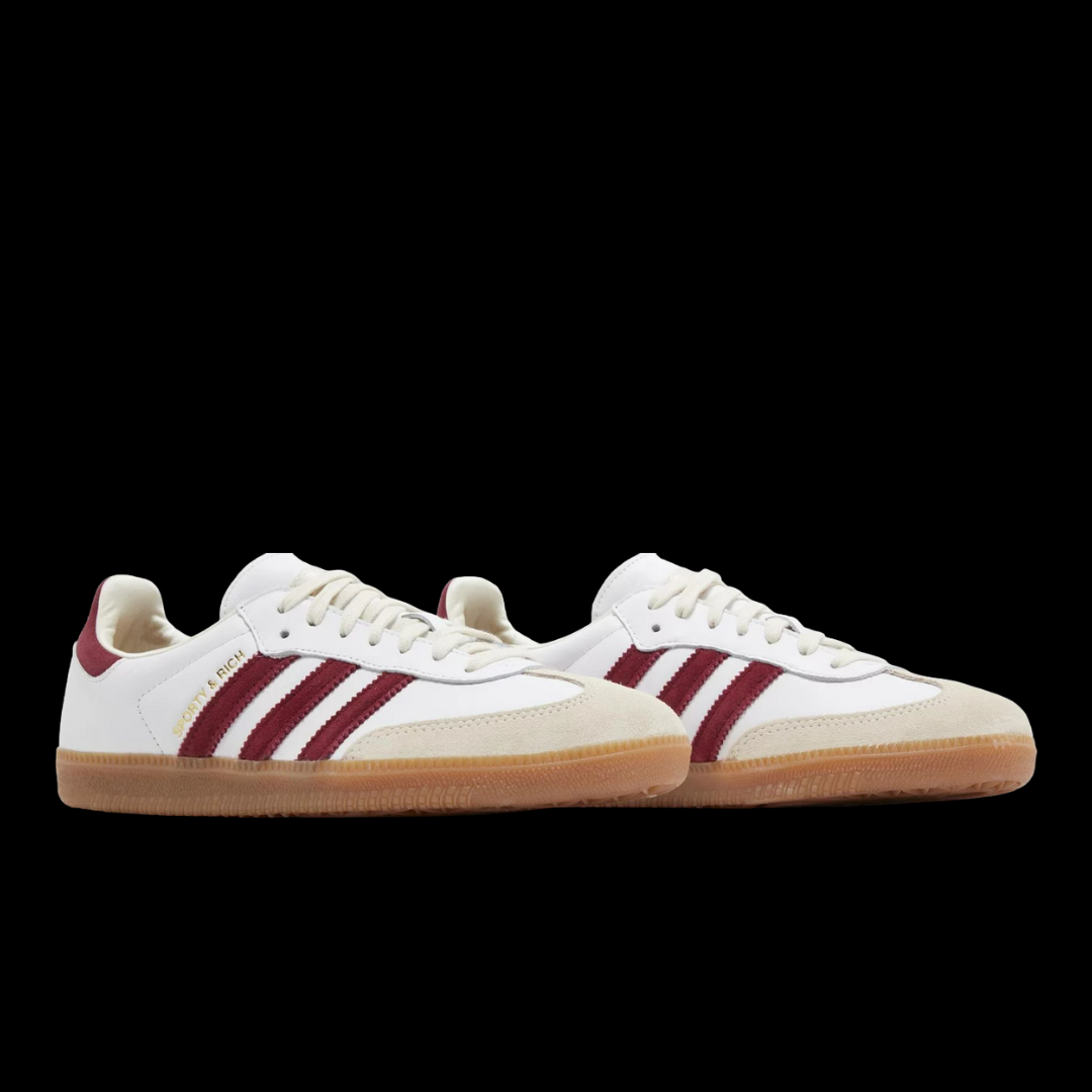 Adidas Samba OG Sporty & Rich White Core Burgundy