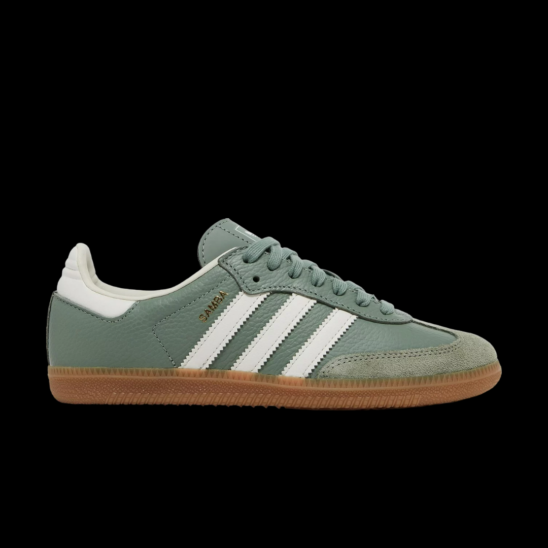 Adidas Samba Silver Green Gum