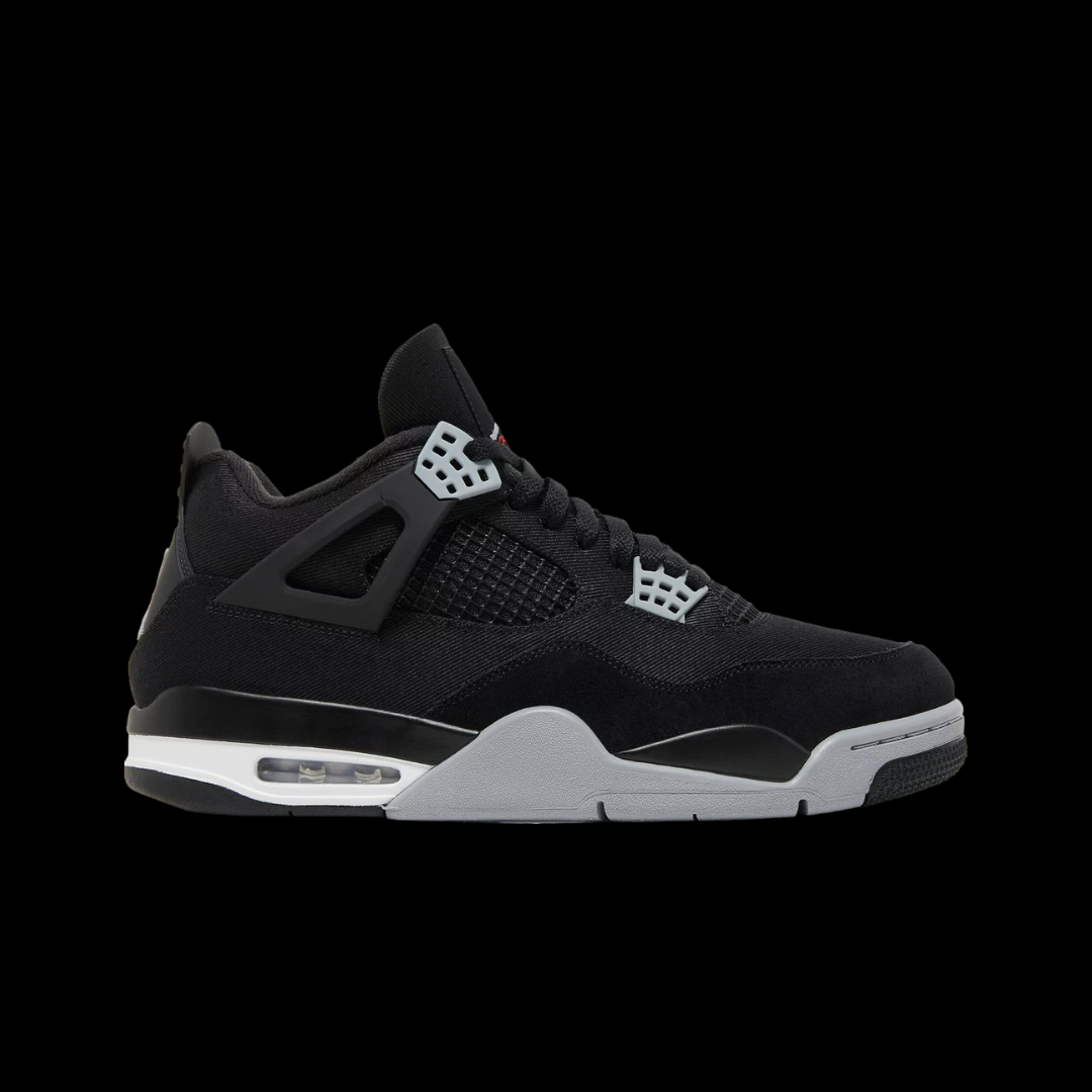 Air Jordan 4 Retro Black Canvas