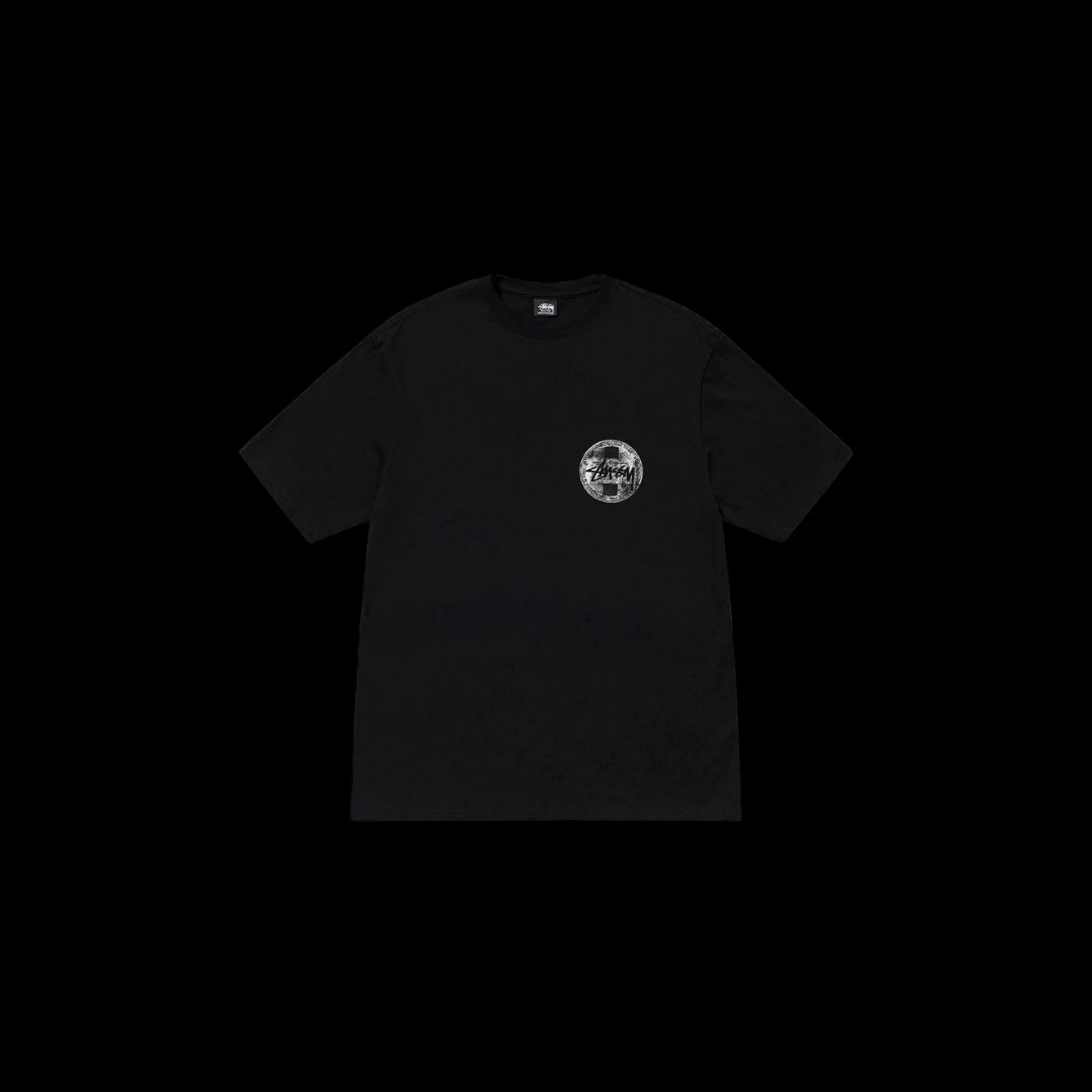 Stussy Dot Stamp Black Tee