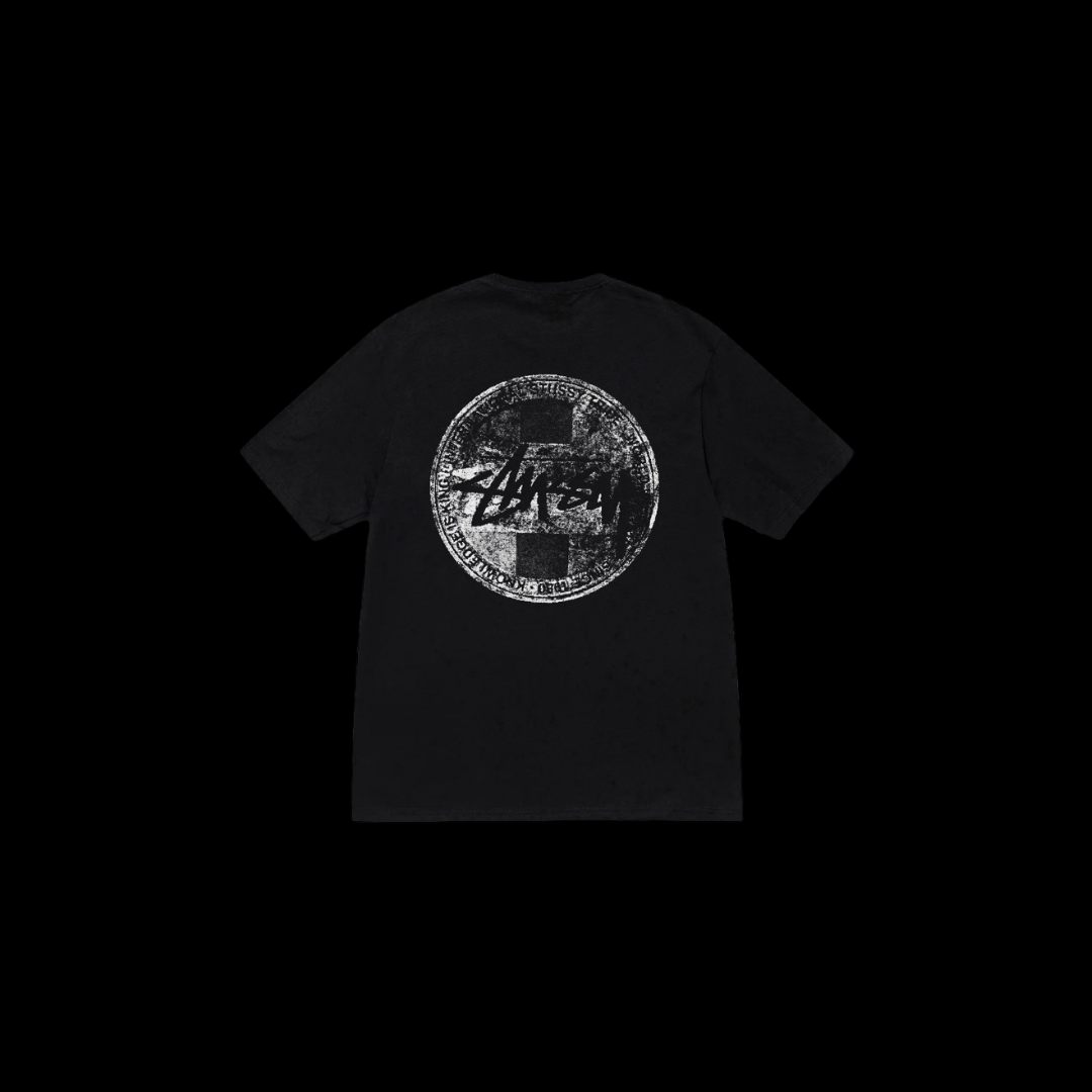 Stussy Dot Stamp Black Tee