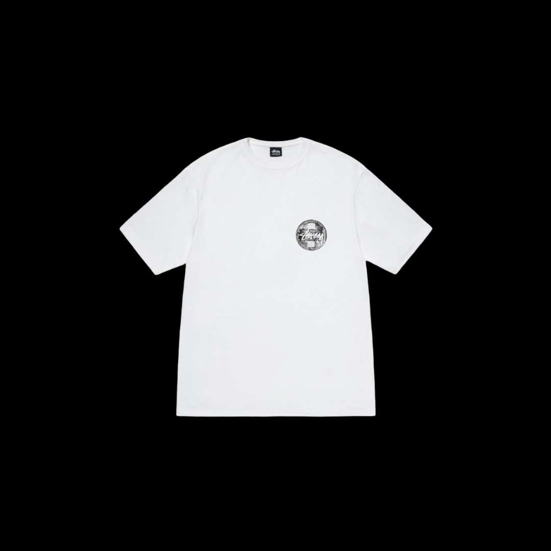 Stussy Dot Stamp White Tee